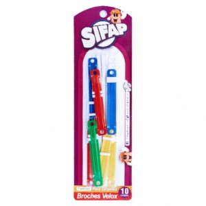 SIFAP BROCHES PLASTICOS VELOX x 10u