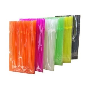 SORBETE PLASTICO FLUO XL x 100u