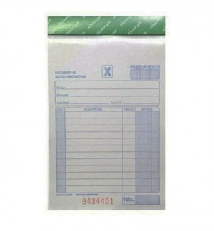 ALIANZA TALONARIO DUPLICADO CHICO x 50 juegos